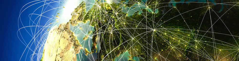 Worldwide flight routes