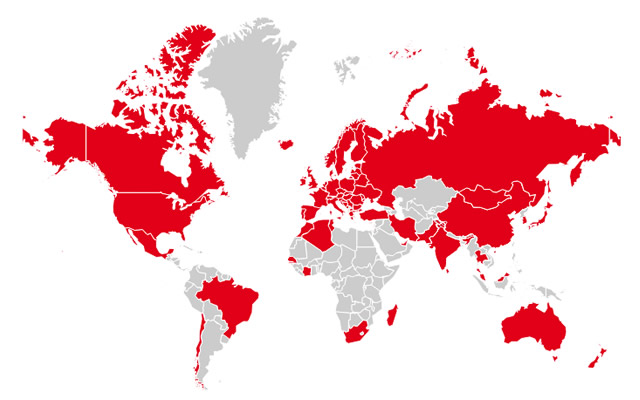 Map of ATA carnet countries