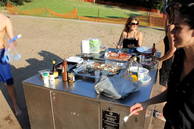 Barbecue in Autralian park