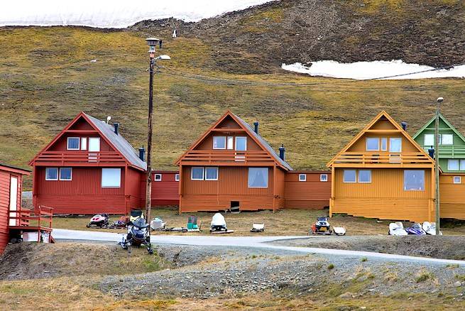 Wooden housing northern Norway