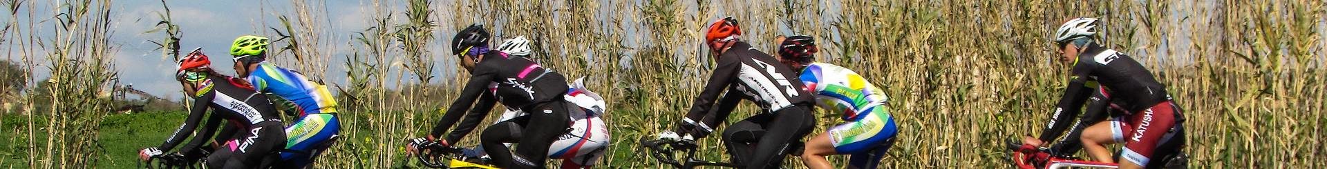 Cycling on a riverside environment
