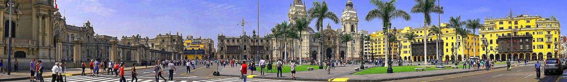Main square in Lima Peru