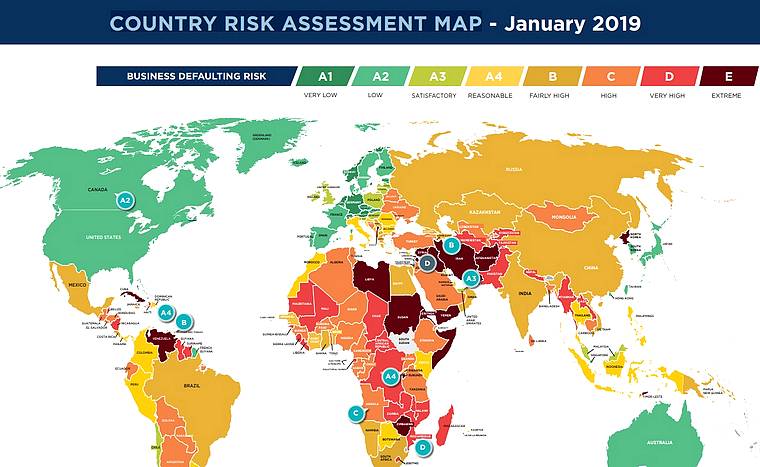 Degrees of business risk across the globe