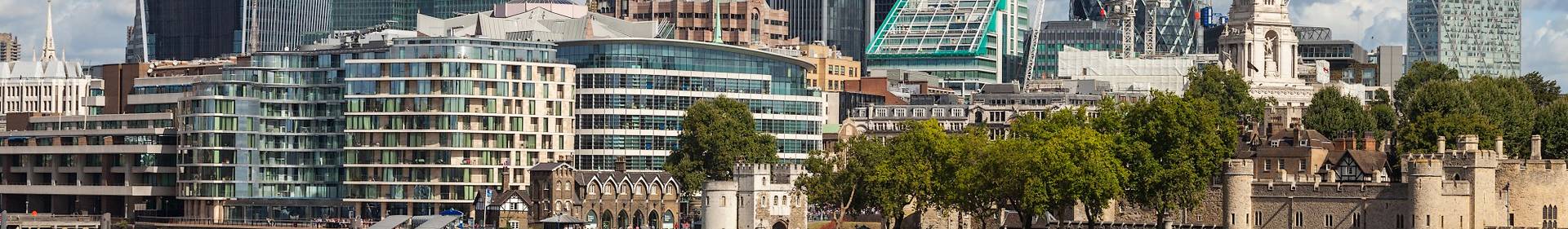 Old and new buildings in London UK