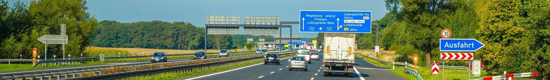 Driving on an EU motorway