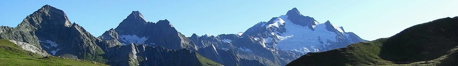 Snow melting on mountains