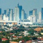 Skyline in Philippines city