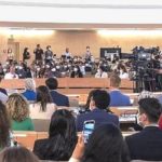 Delegates in meeting hall