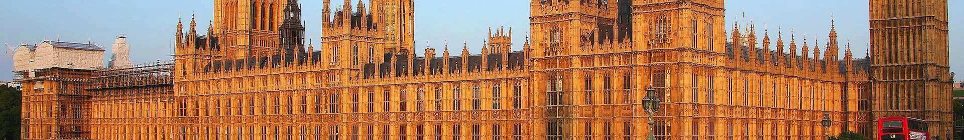Parliament building in London UK
