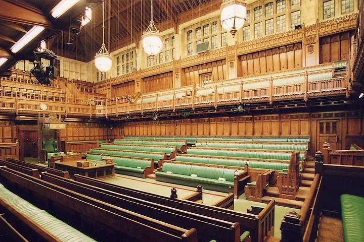 UK parliament chamber